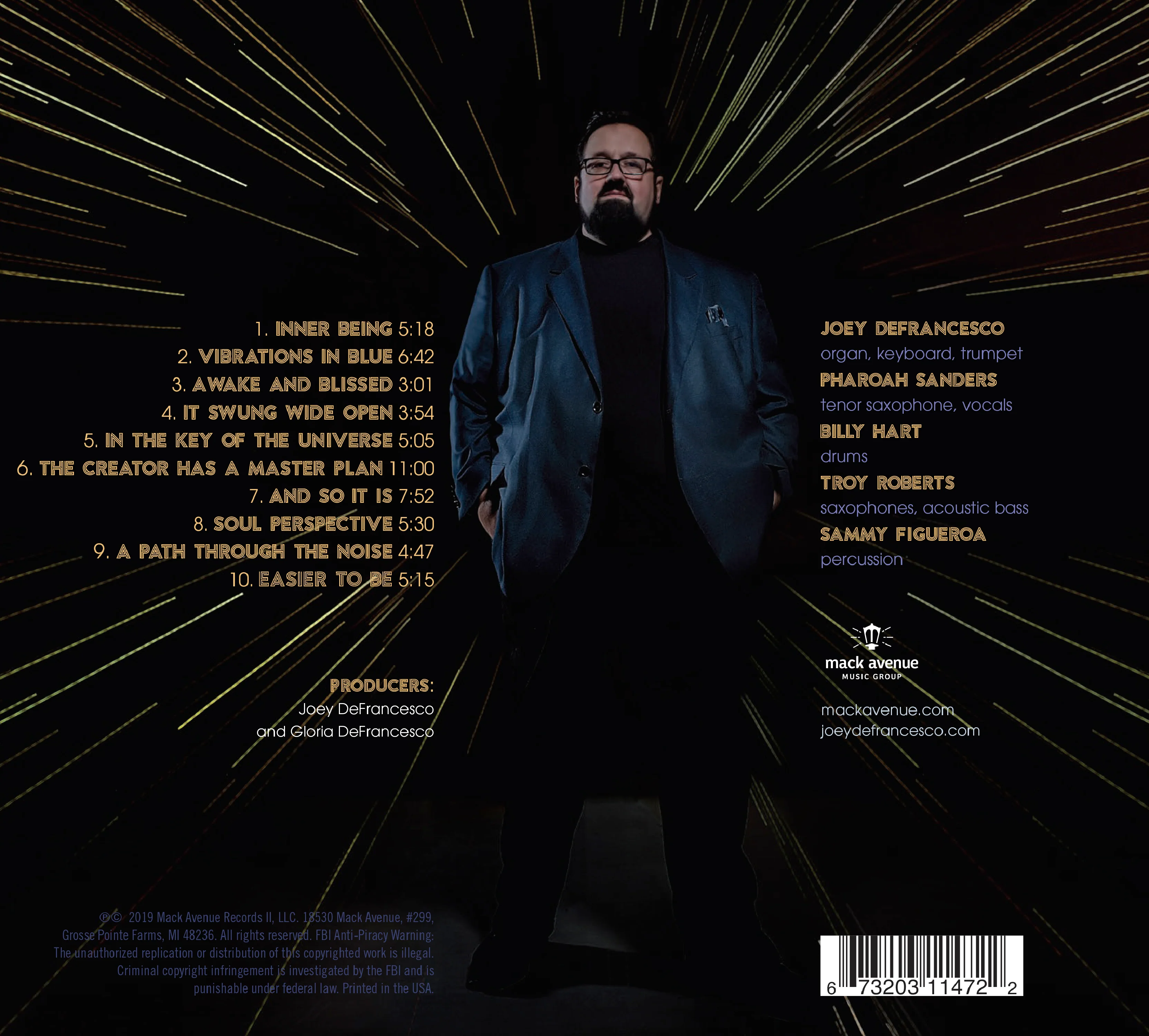 Joey DeFrancesco - In The Key Of The Universe - Image 5